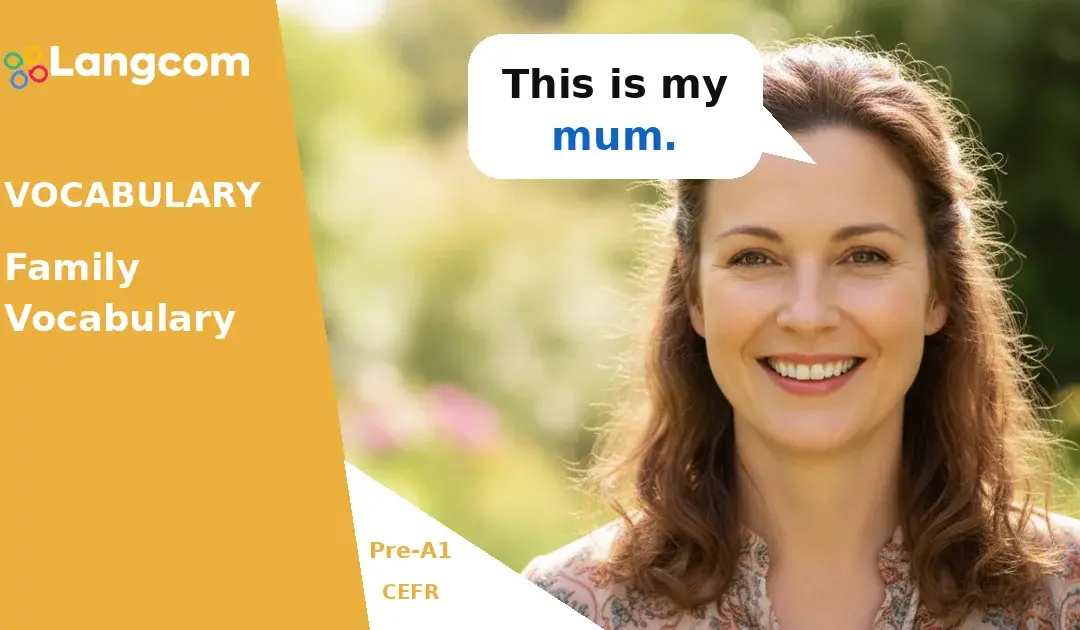 Essential Family Vocabulary for Pre-A1 English Learners