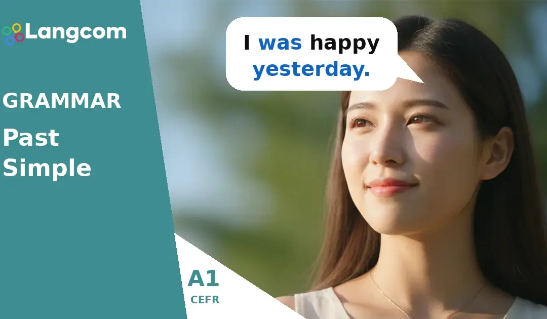Learn Past Simple of ‘Be’ (Positive) – A1 English Grammar